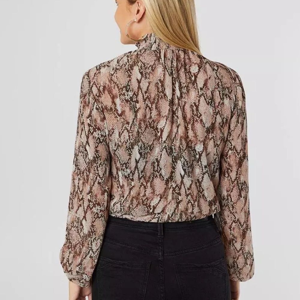 Altar’d State S Blush Tan Brown Python Snake Prin… - image 2